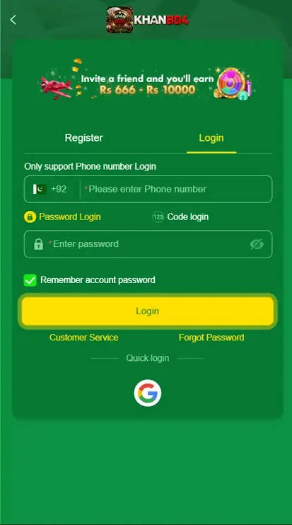 Khan804 Game Login